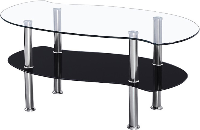 Colby Coffee Table in Clear Glass